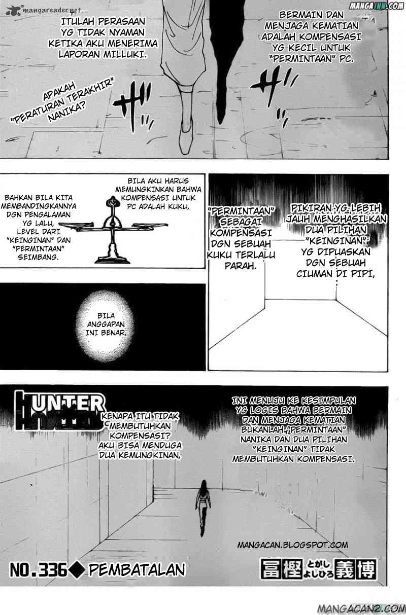 Manga Hunter x Hunter Chapter 336 gambar 2