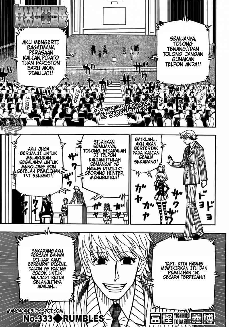 Manga Hunter x Hunter Chapter 333 gambar 2
