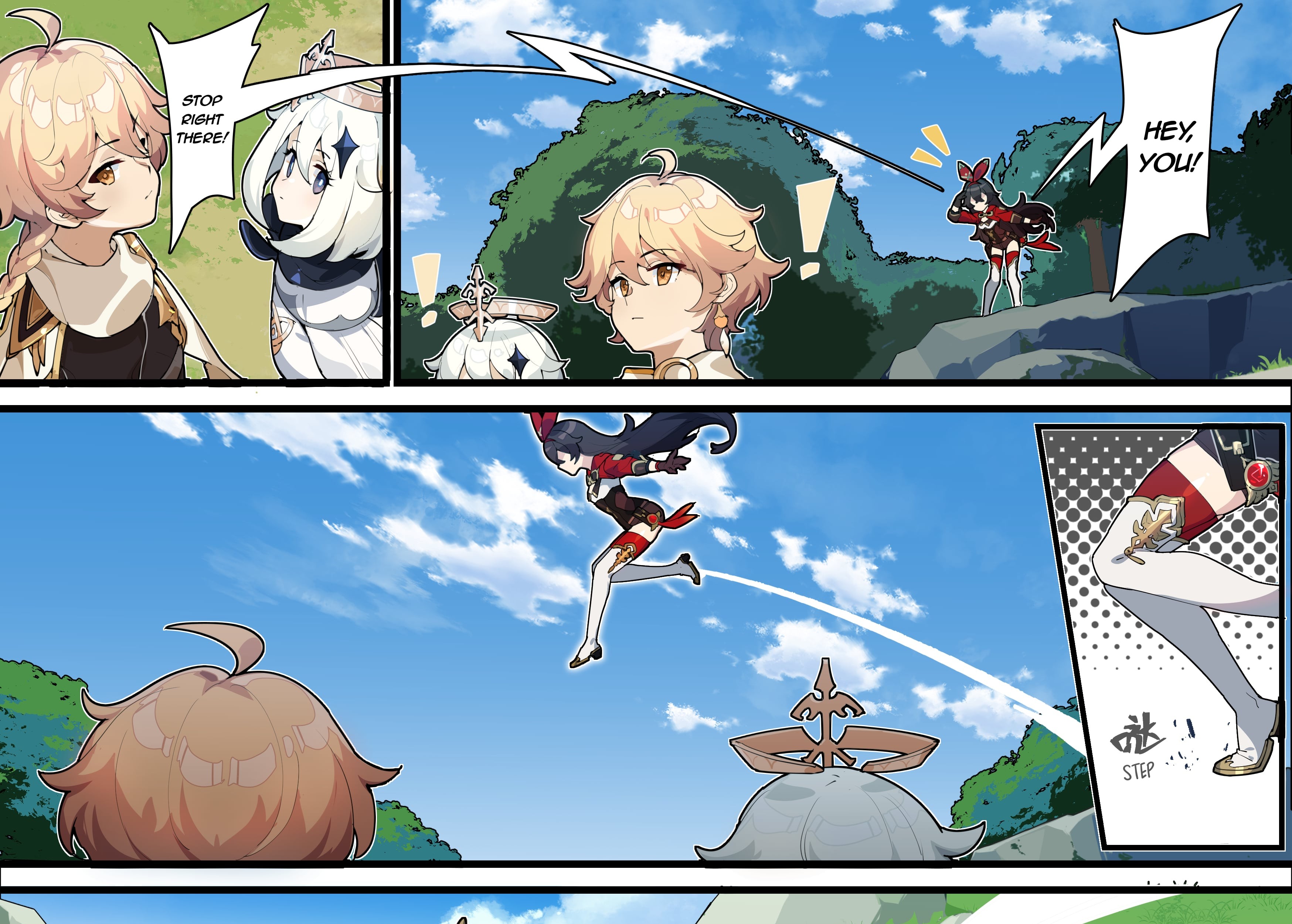 Manhua Genshin Impact 4-koma Chapter 5 gambar 2