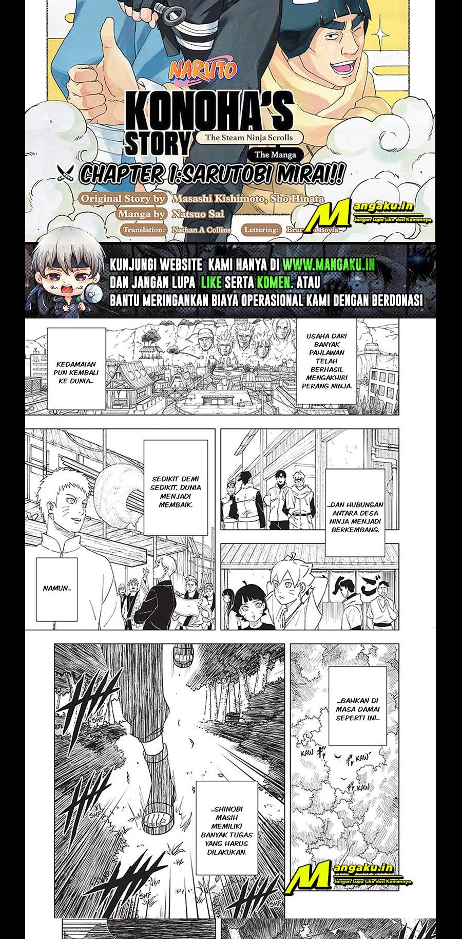 Manga Naruto: Konoha’s Story—The Steam Ninja Scrolls Chapter 01.1 gambar 2