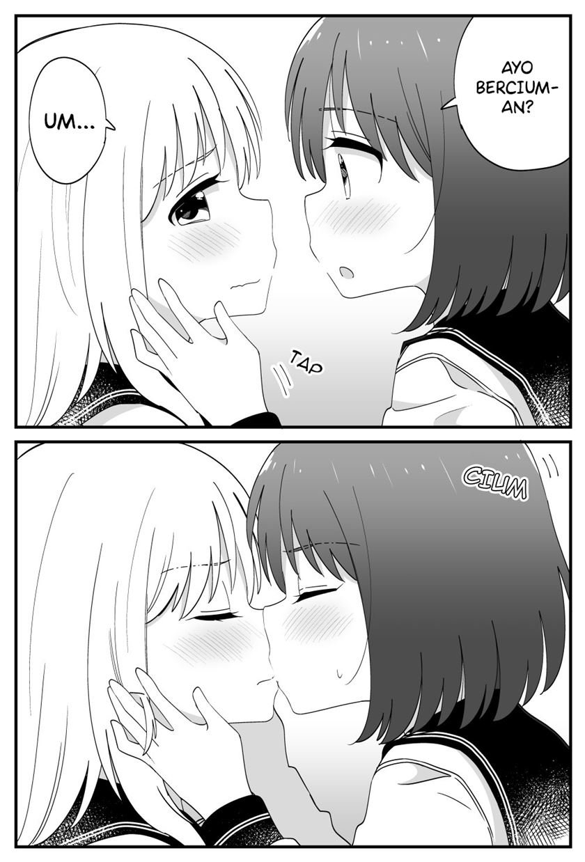Manga Hajimete Kisu Shita Toki no Onnanoko Futari no Hannou Chapter 00.1 gambar 2