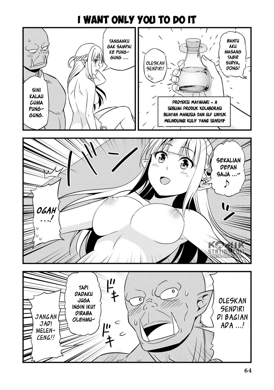 Manga Hentai Elf to Majime Orc Chapter 9.7 gambar 2