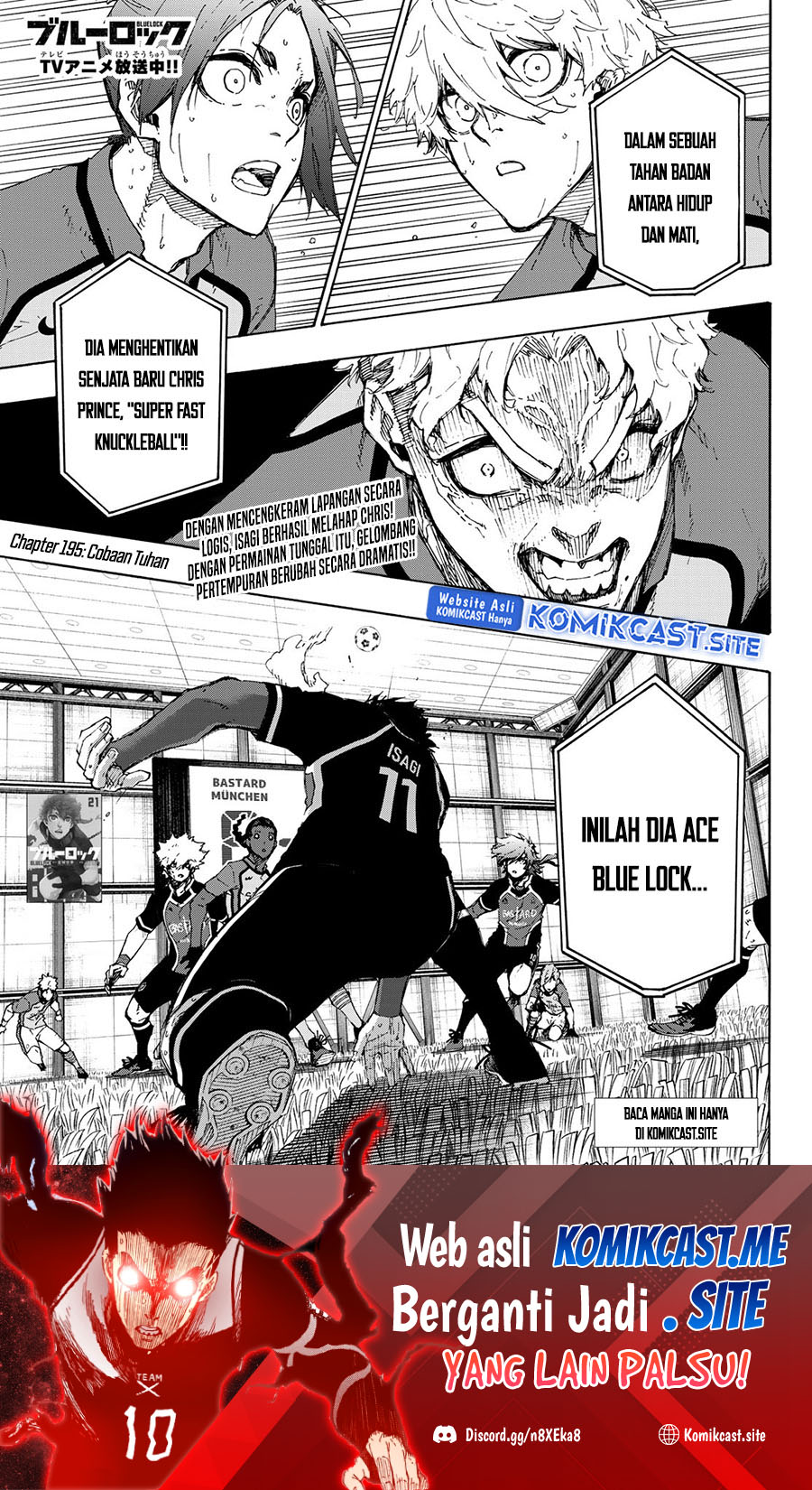 Manga Blue Lock Chapter 195 gambar 2