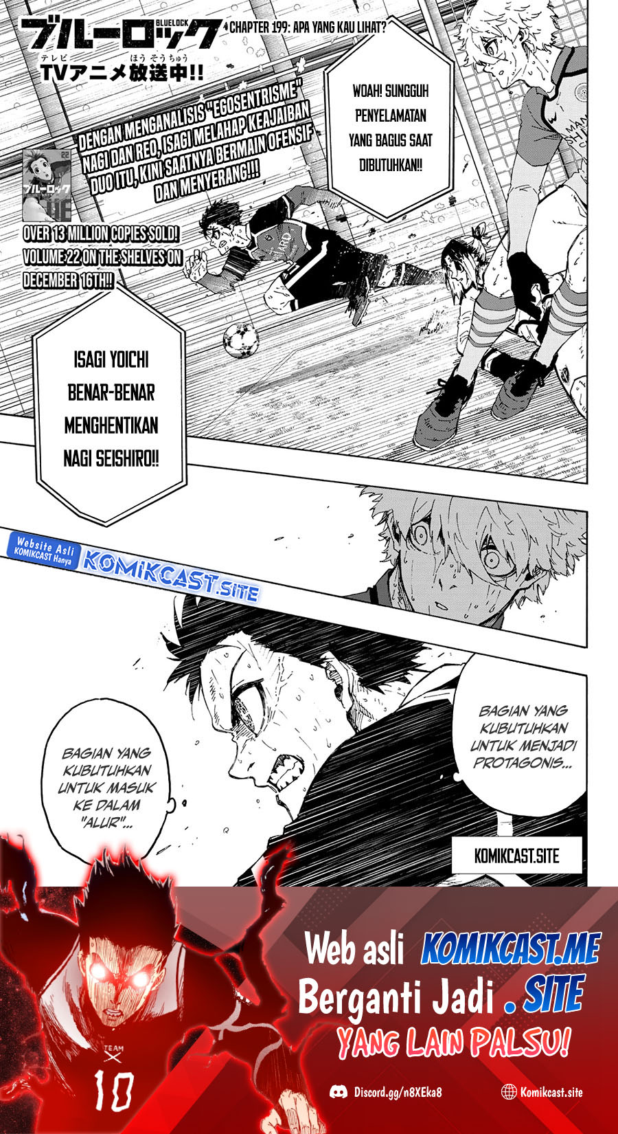 Manga Blue Lock Chapter 199 gambar 2