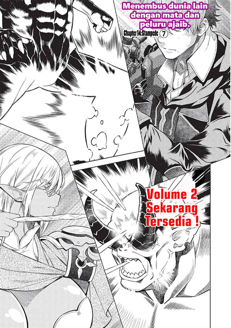 Manga Magan to Dangan o Tsukatte Isekai o Buchinuku! Chapter 14.7 gambar 2