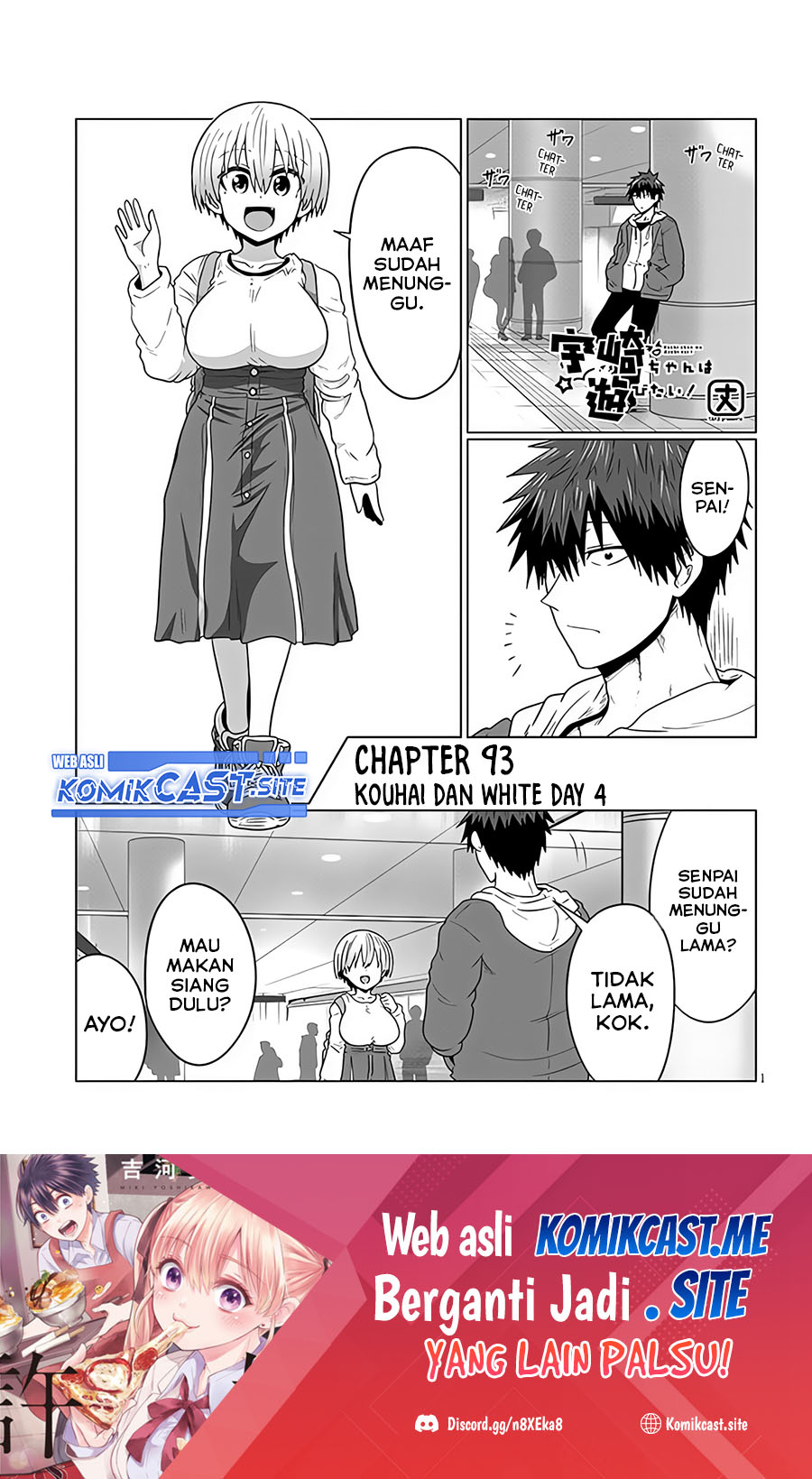 Manga Uzaki-chan wa Asobitai! Chapter 93 gambar 2
