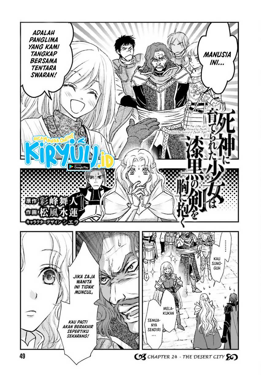 Manga Shinigami ni Sodaterareta Shoujo wa Shikkoku no Tsurugi wo Mune ni Idaku Chapter 24 gambar 2