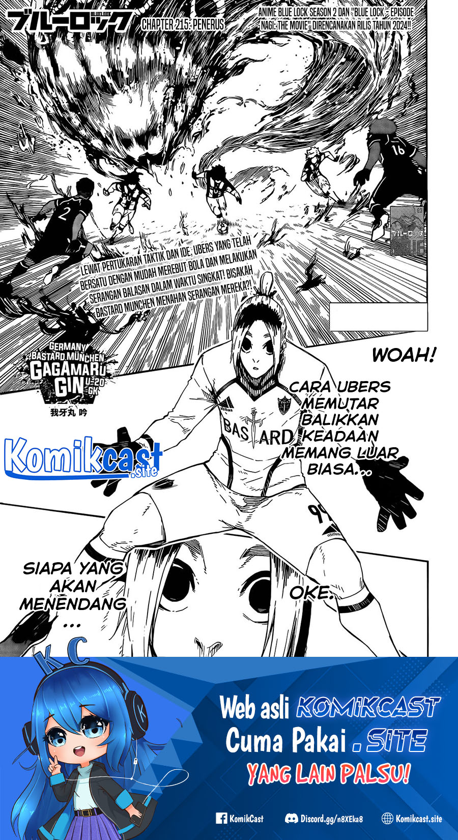 Manga Blue Lock Chapter 215 gambar 2