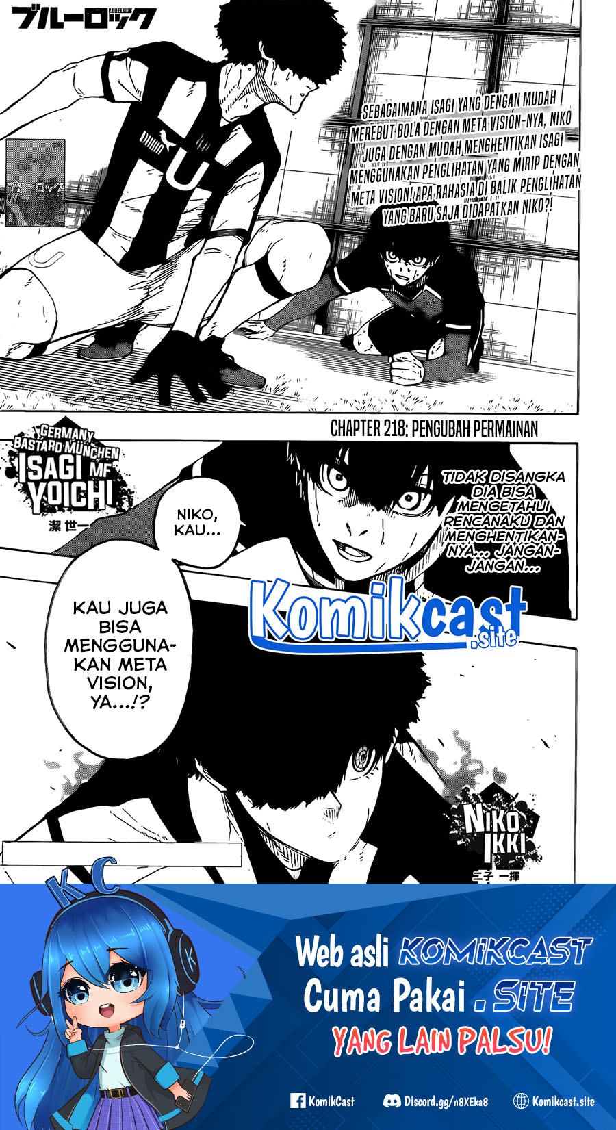 Manga Blue Lock Chapter 218 gambar 2