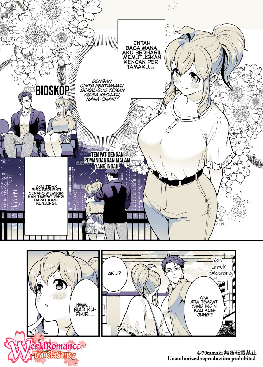 Manga Osananajimi ga Hisabisa ni Saikai Shitara Otagai Kyonyuu ni Natteta Chapter 36 gambar 2