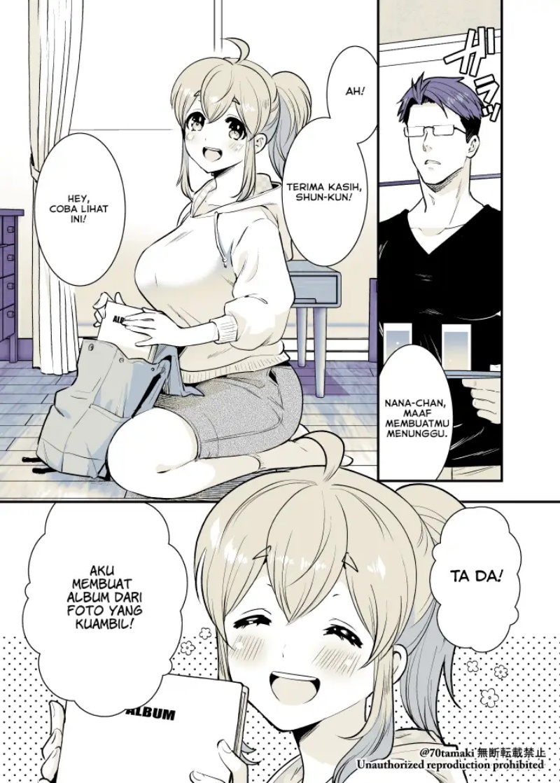 Manga Osananajimi ga Hisabisa ni Saikai Shitara Otagai Kyonyuu ni Natteta Chapter 16 gambar 2