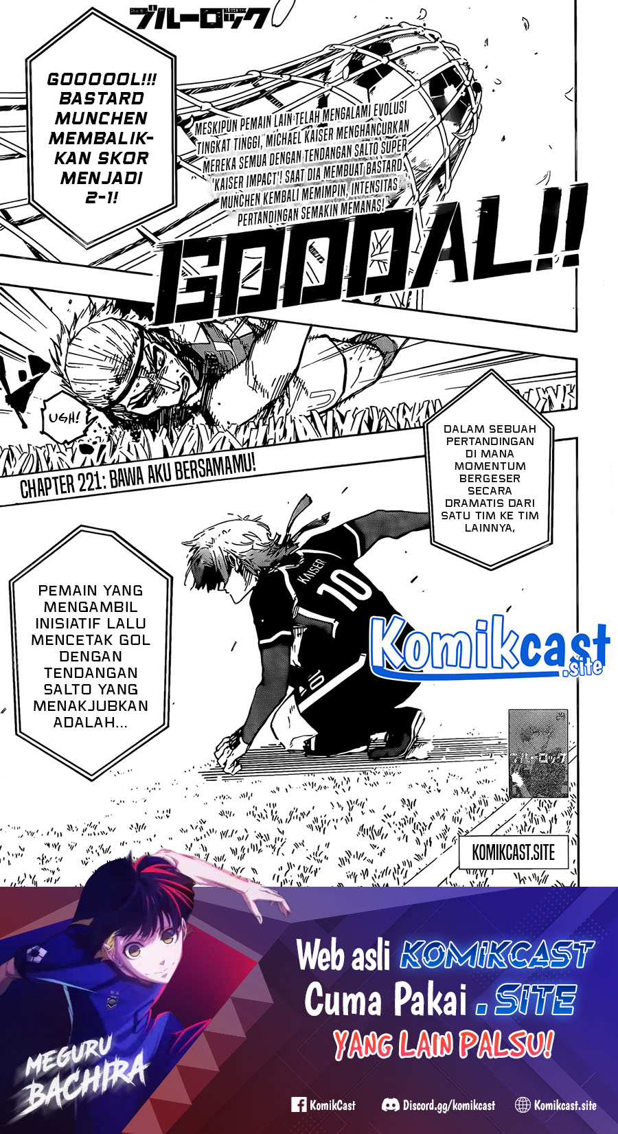 Manga Blue Lock Chapter 221 gambar 2