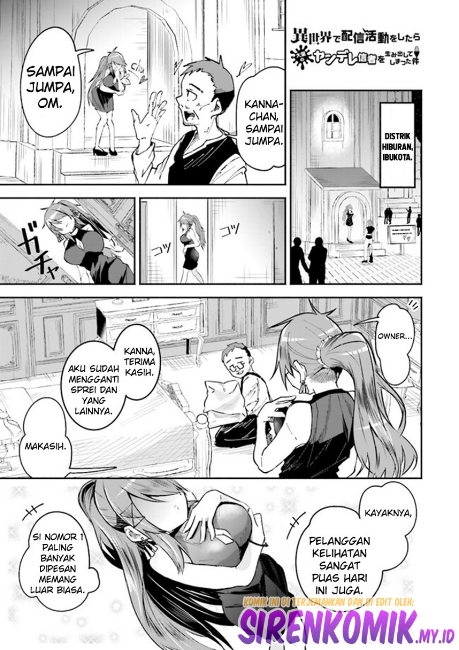 Manga Isekai de Haishin Katsudou wo Shitara Tairyou no Yandere Shinja wo Umidashite Shimatta Ken Chapter 09 gambar 2