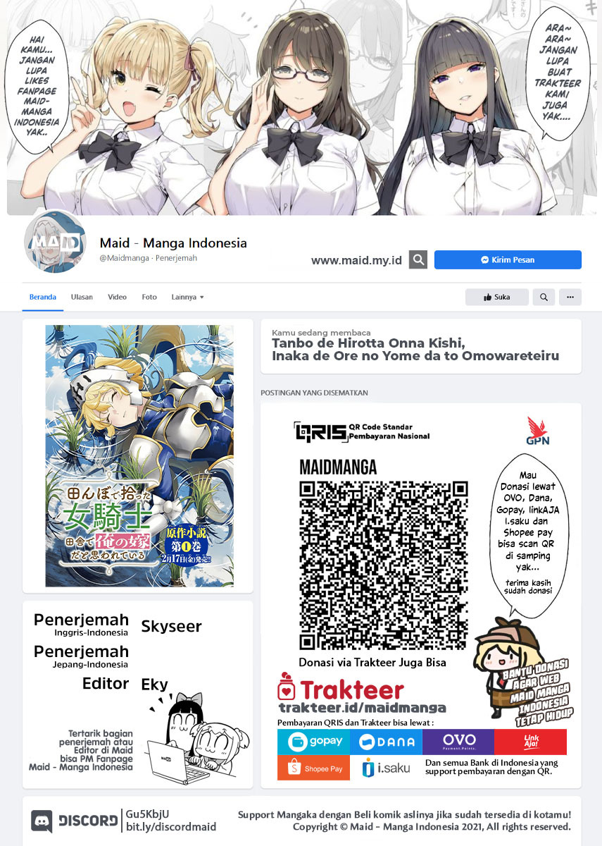 Manga Tanbo de Hirotta Onna Kishi, Inaka de Ore no Yome da to Omowareteiru Chapter 03 gambar 2