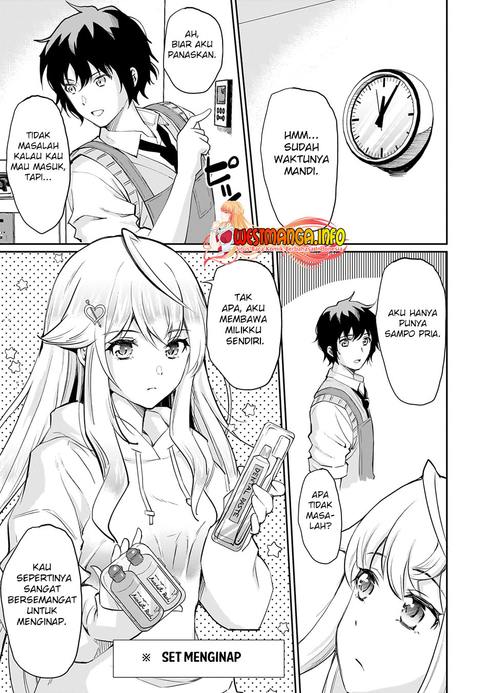 Manga Isshou Hatarakitakunai Ore ga Classmate no Daininki Idol ni Natsukaretara Chapter 04.2 gambar 2