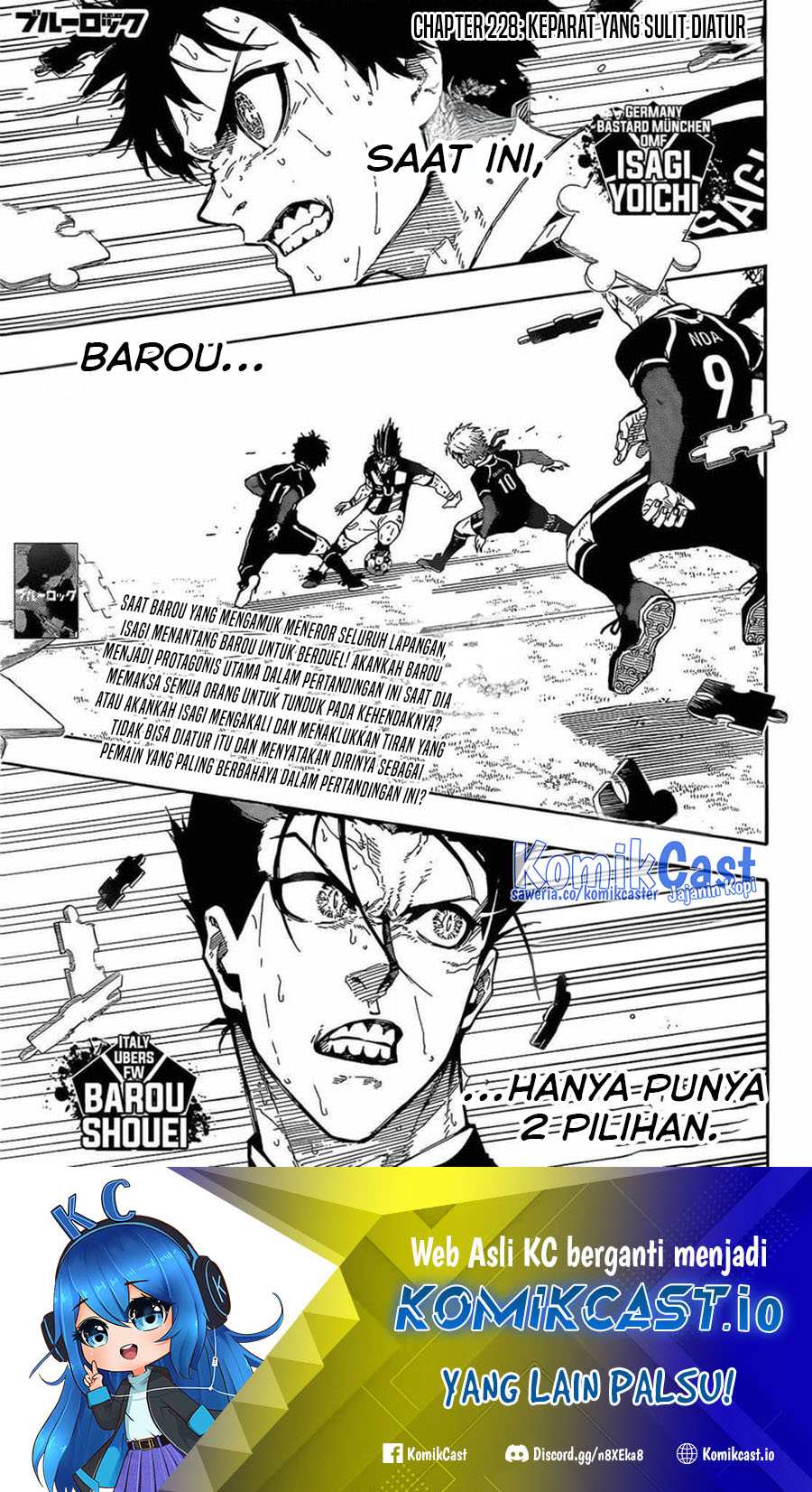 Manga Blue Lock Chapter 228 gambar 2