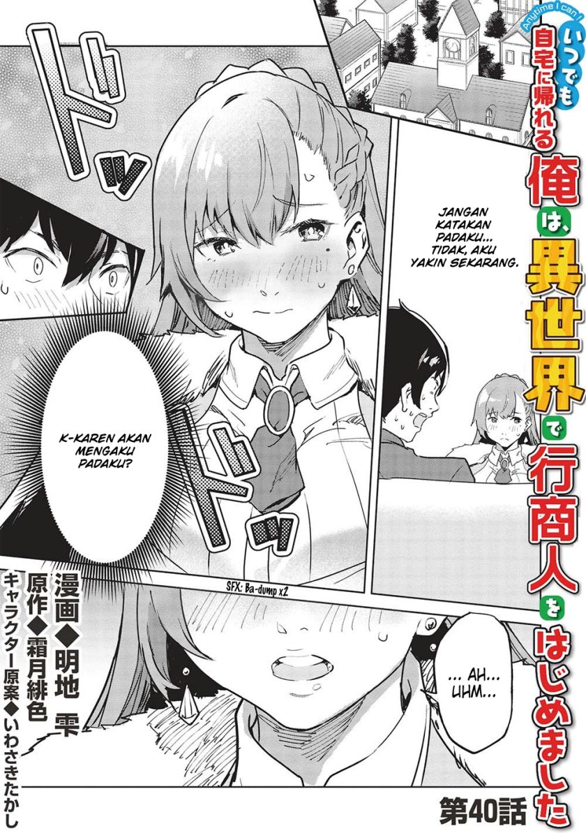 Manga Itsu Demo Jitaku ni Kaereru Ore wa, Isekai de Gyoushoujin o Hajimemashita Chapter 40 gambar 2