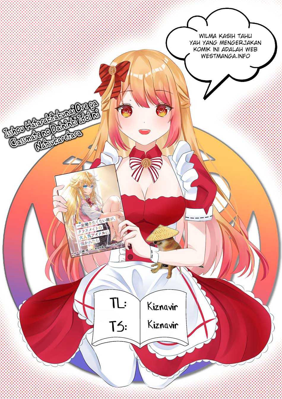 Isshou Hatarakitakunai Ore ga Classmate no Daininki Idol ni Natsukaretara Chapter 06 Gambar 3