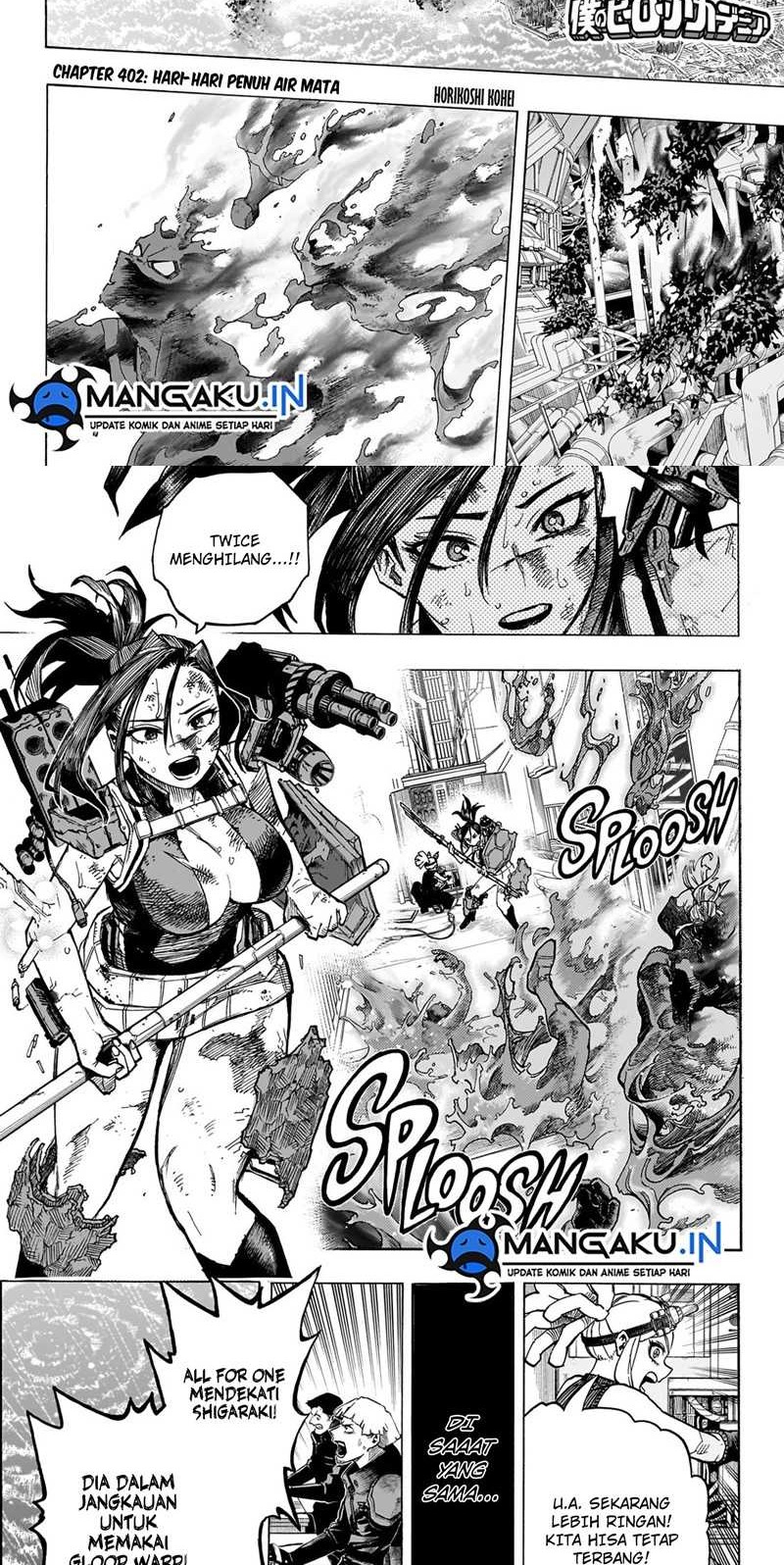Manga Boku no Hero Academia Chapter 402 gambar 2