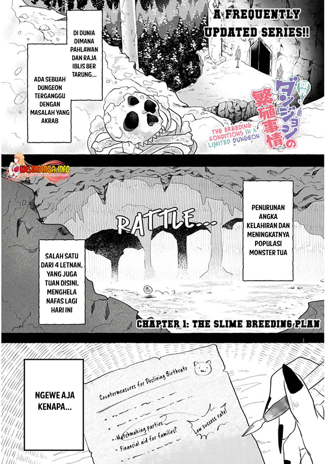 Manga Genkai Dungeon no Hanshoku Jijou Chapter 01 gambar 2