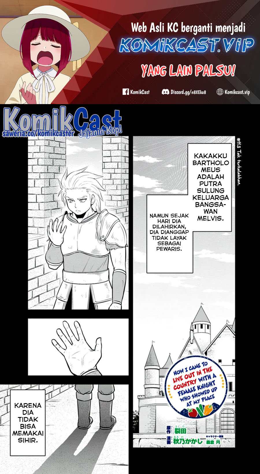 Manga Orenchi ni Kita Onna Kishi to: Inakagurashi suru Koto ni Natta Ken Chapter 113 gambar 2