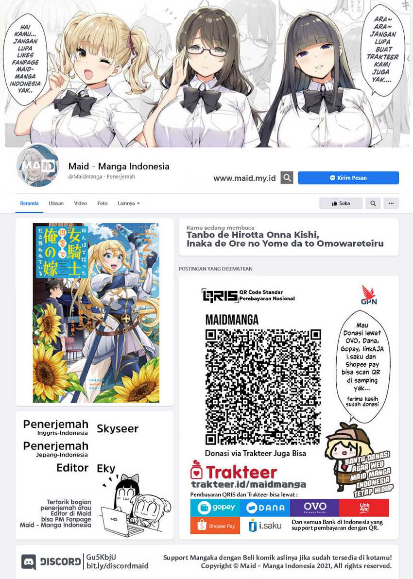 Manga Tanbo de Hirotta Onna Kishi, Inaka de Ore no Yome da to Omowareteiru Chapter 11 gambar 2