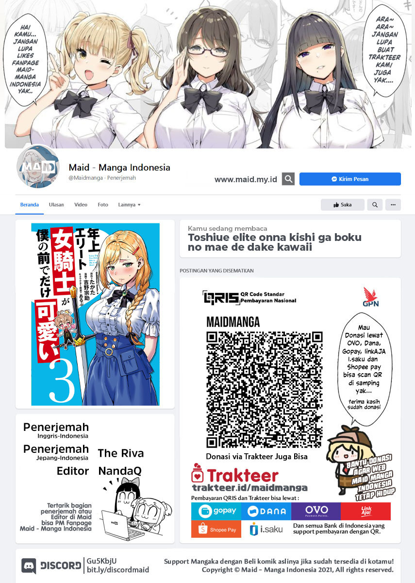 Manga Toshiue elite onna kishi ga boku no mae de dake kawaii Chapter 15.2 gambar 2