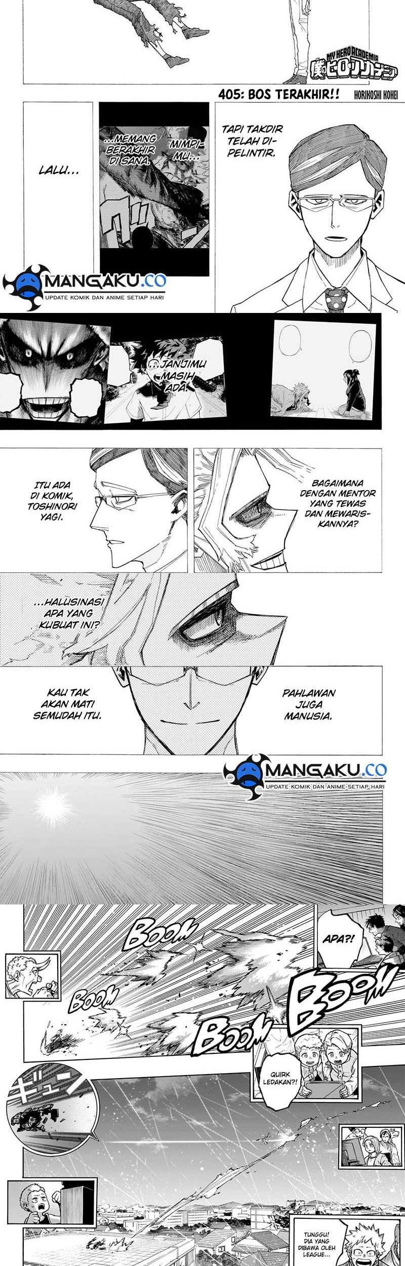 Manga Boku no Hero Academia Chapter 405 gambar 2