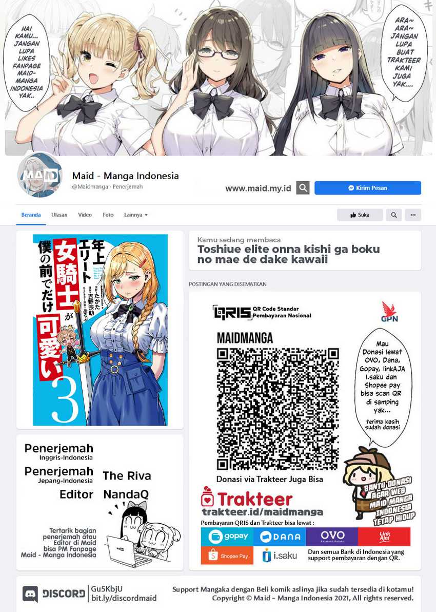 Manga Toshiue elite onna kishi ga boku no mae de dake kawaii Chapter 17.2 gambar 2