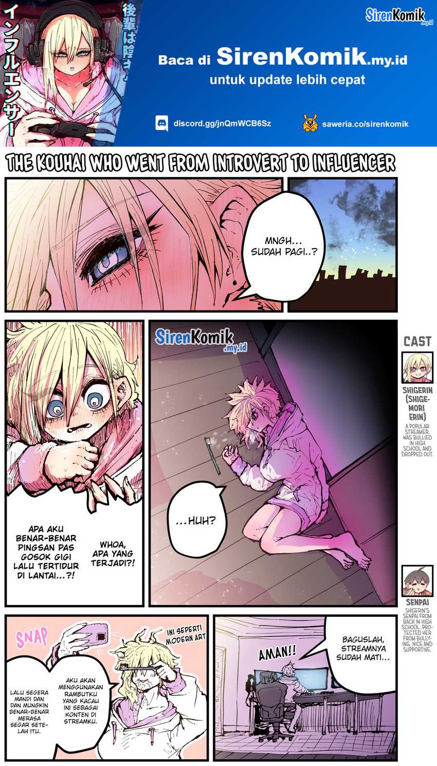 Manga Kouhai wa Inkya Agari no Infuruensaa Chapter 04 gambar 2