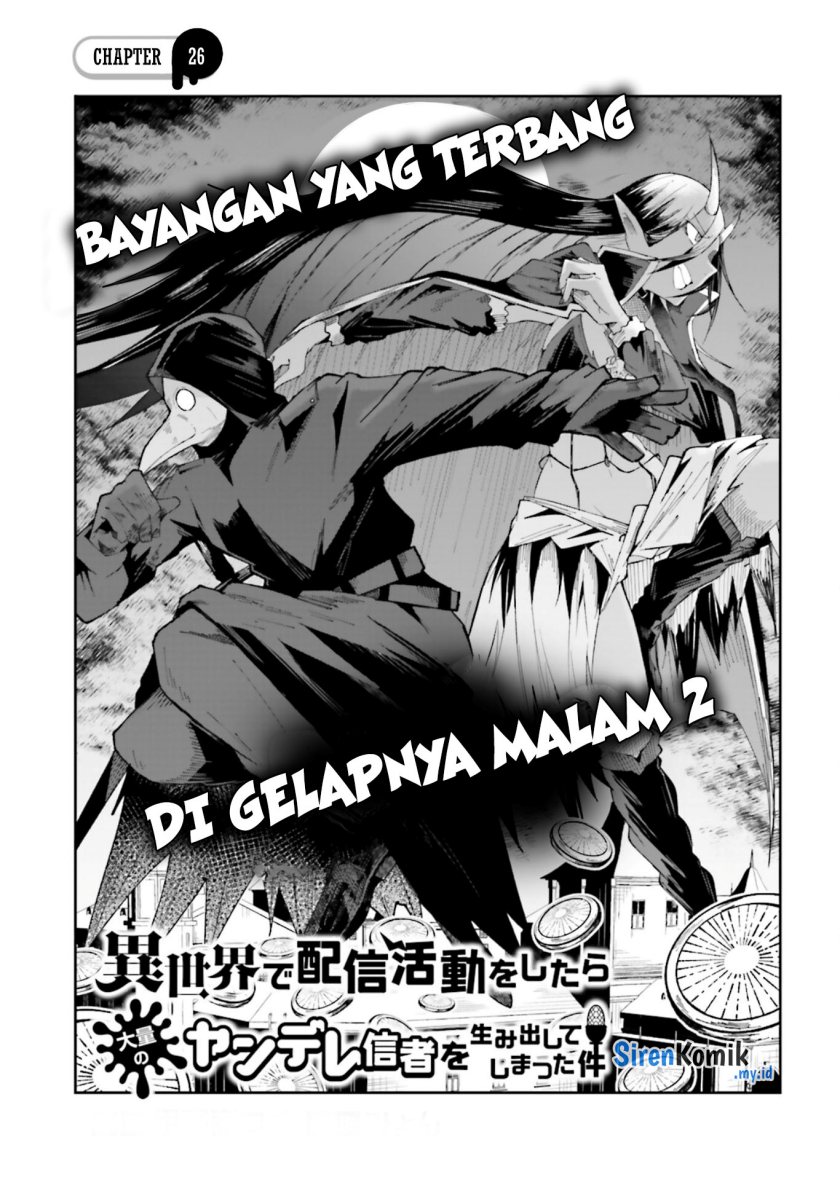 Manga Isekai de Haishin Katsudou wo Shitara Tairyou no Yandere Shinja wo Umidashite Shimatta Ken Chapter 26 gambar 2