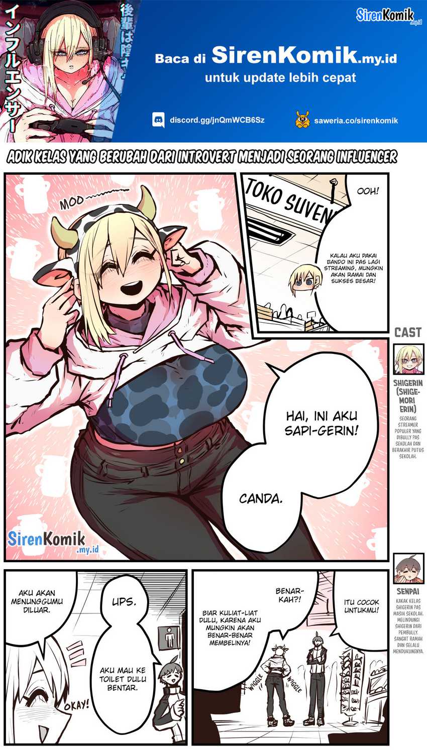 Manga Kouhai wa Inkya Agari no Infuruensaa Chapter 09 gambar 2