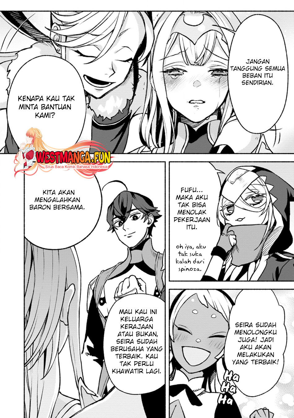 Manga Sono Monban, Saikyou Nitsuki: Tsuihou Sareta Bougyo Ryoku 9999 no Senshi, Outo no Monban Toshite Musou Suru Chapter 28.2 gambar 2