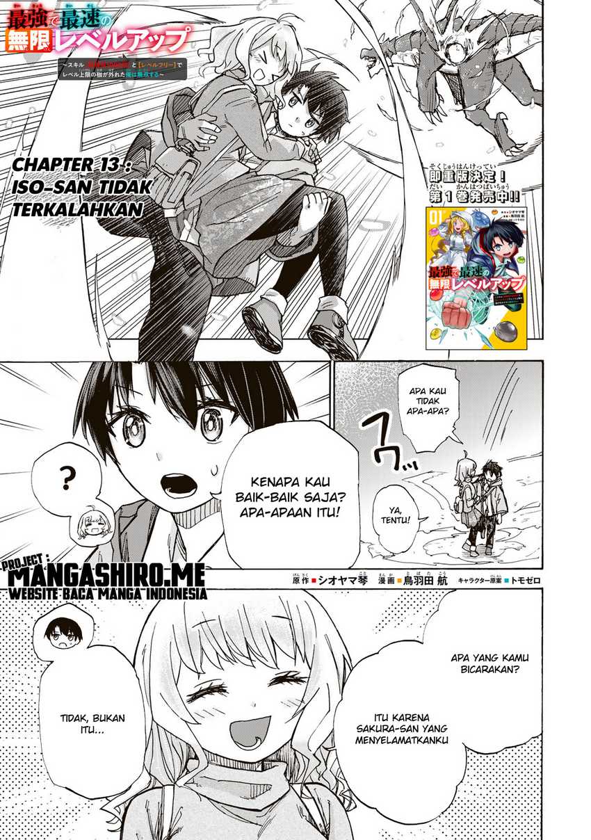 Manga Saikyou de Saisoku no Mugen Level Up Chapter 13 gambar 2