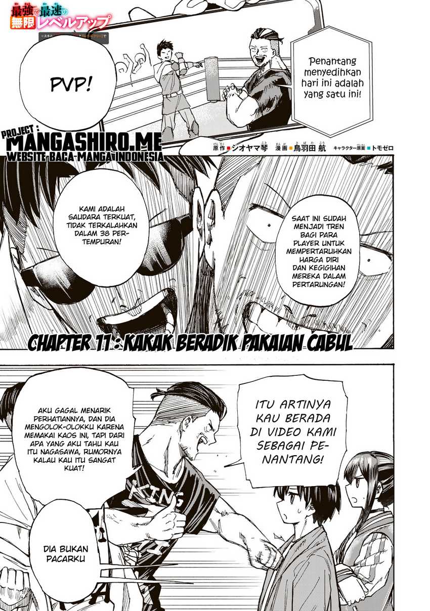 Manga Saikyou de Saisoku no Mugen Level Up Chapter 11 gambar 2
