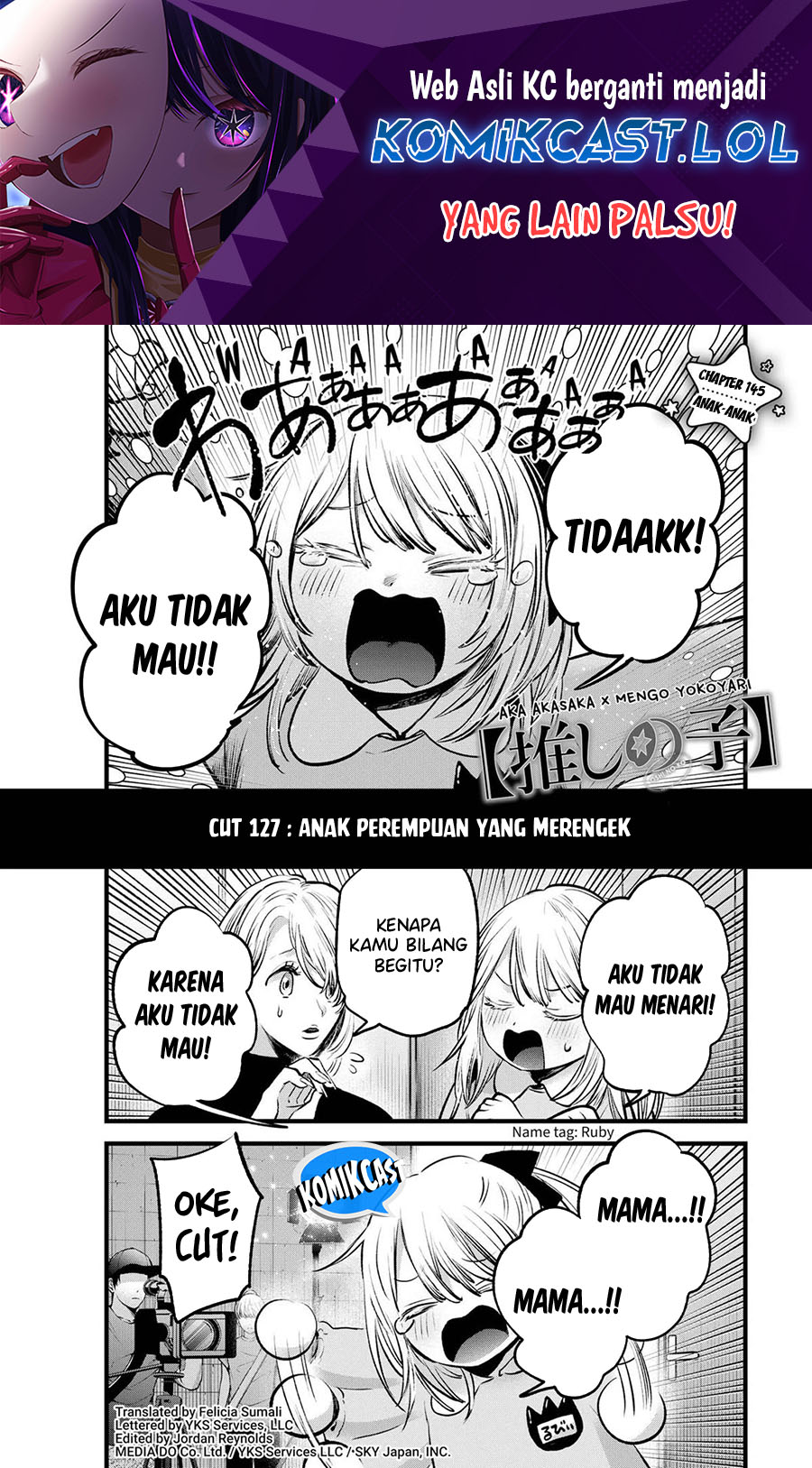 Manga Oshi no Ko Chapter 145 gambar 2