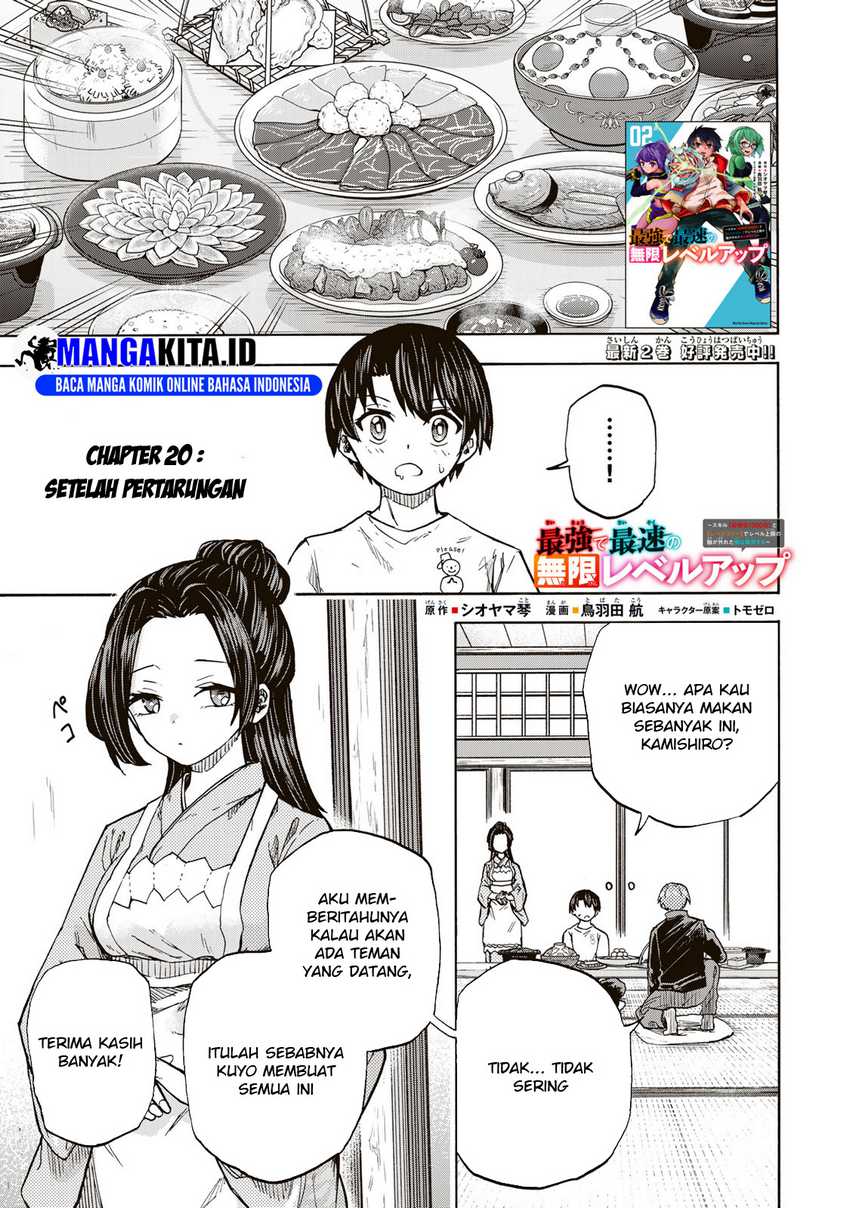 Manga Saikyou de Saisoku no Mugen Level Up Chapter 20 gambar 2