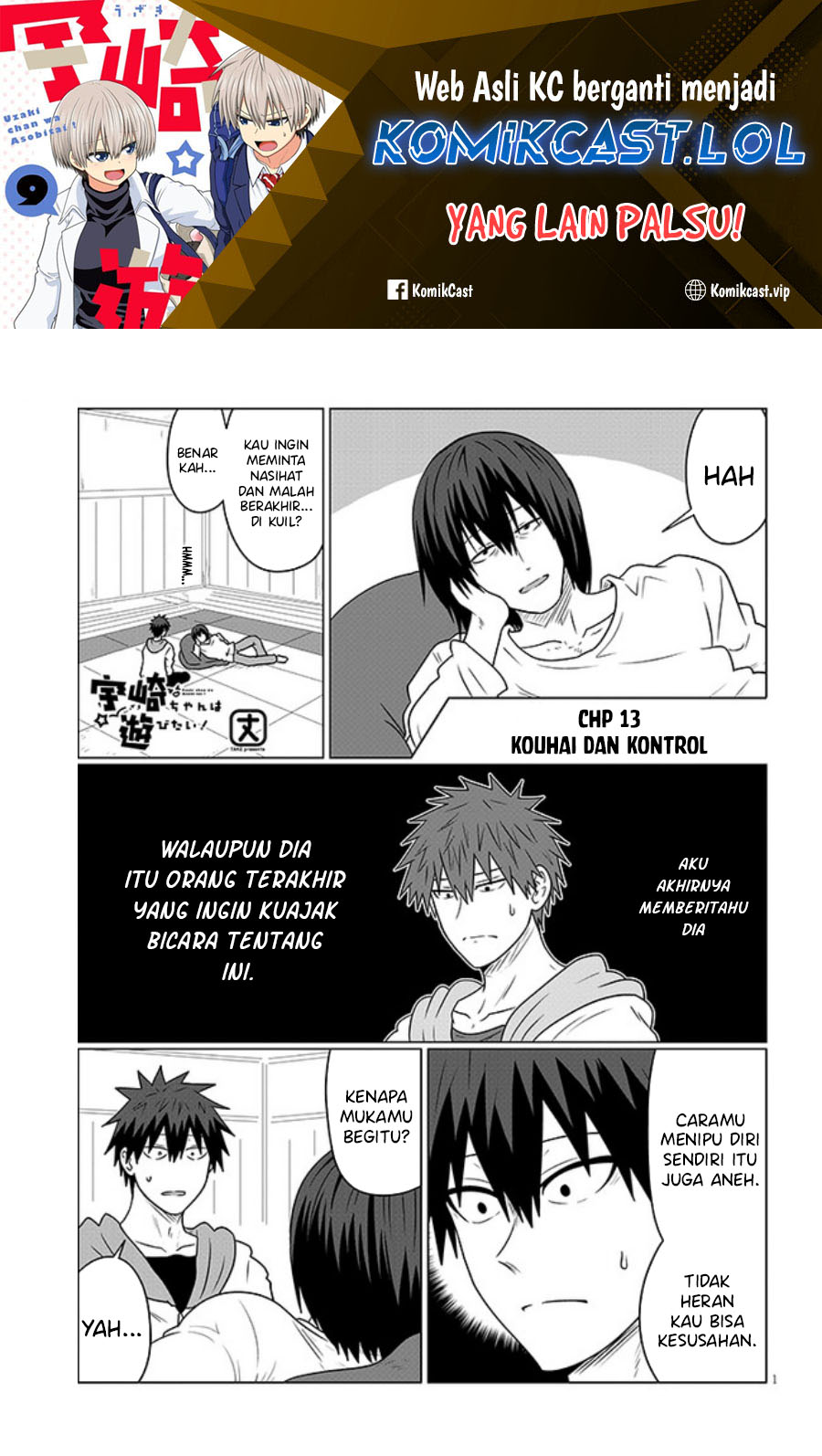 Manga Uzaki-chan wa Asobitai! Chapter 103 gambar 2