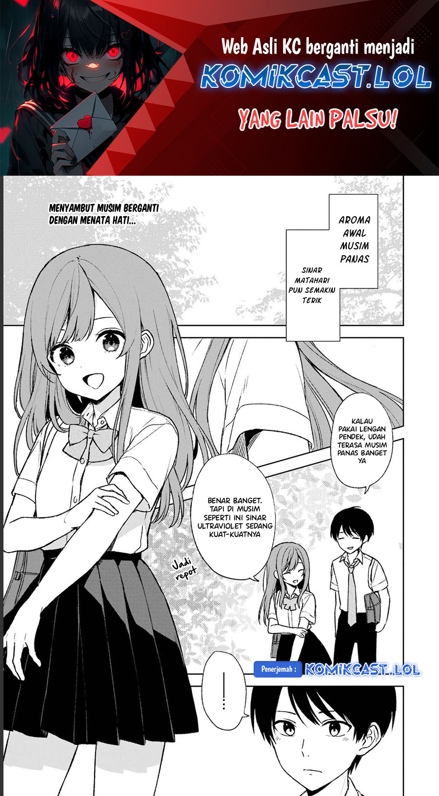 Manga Chikan Saresou ni Natteiru S-kyuu Bishoujo wo Tasuketara Tonari no Seki no Osanajimi datta Chapter 55 gambar 2