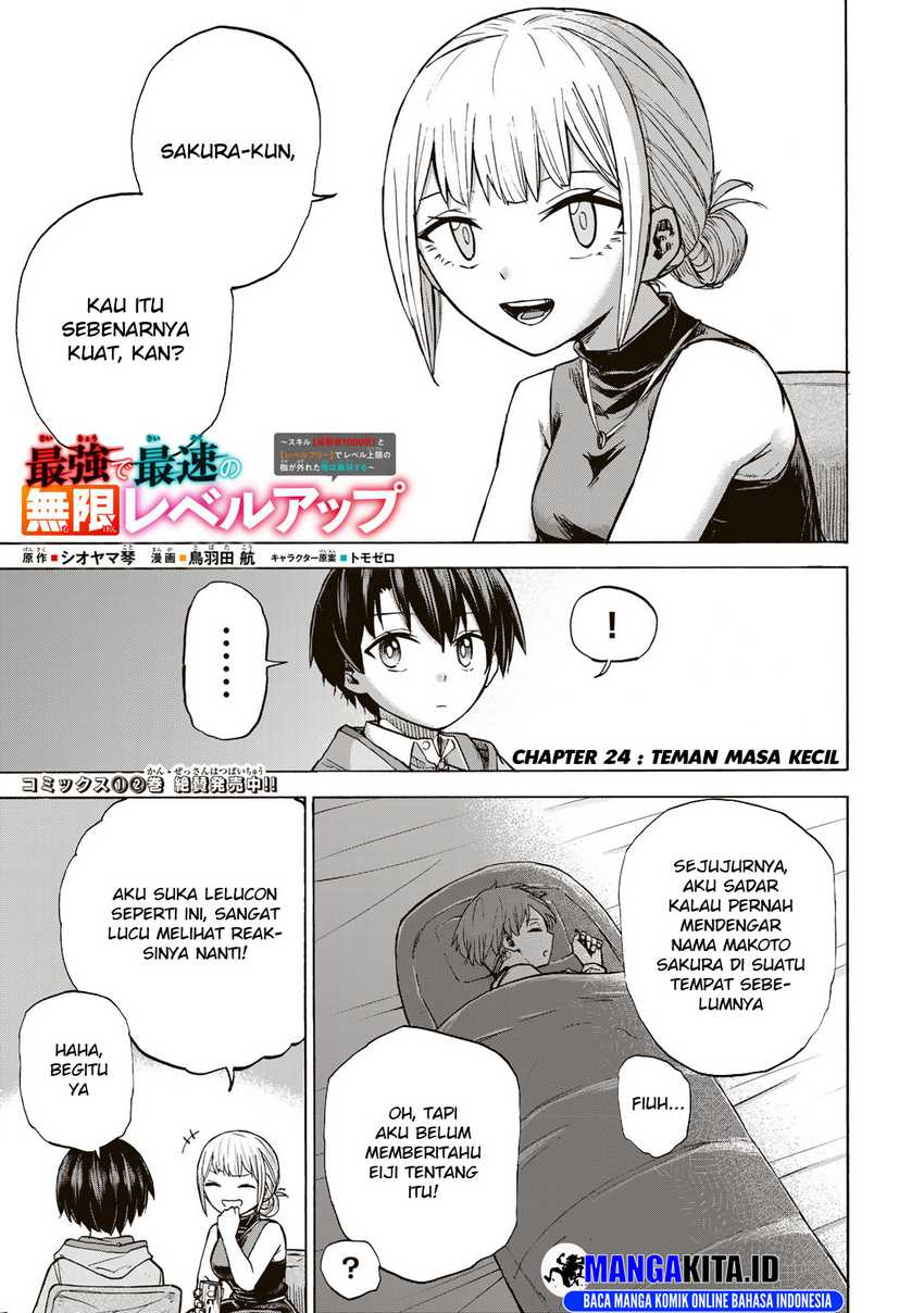 Manga Saikyou de Saisoku no Mugen Level Up Chapter 24 gambar 2
