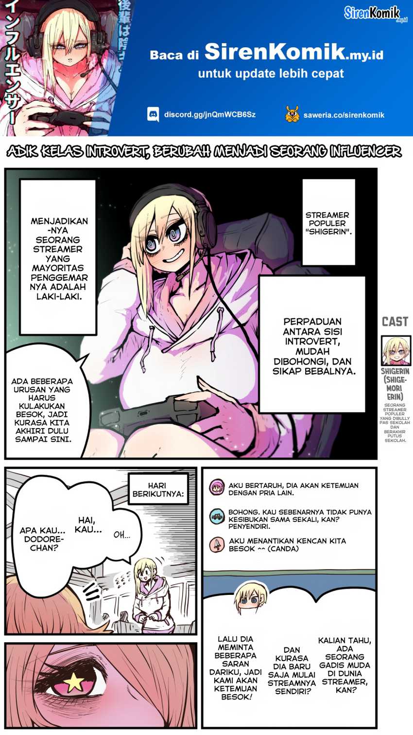 Manga Kouhai wa Inkya Agari no Infuruensaa Chapter 19 gambar 2