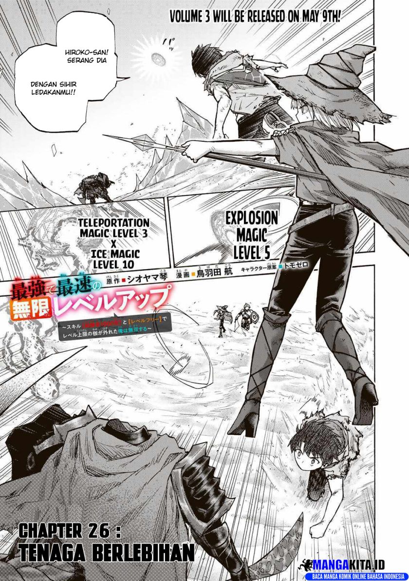 Manga Saikyou de Saisoku no Mugen Level Up Chapter 26 gambar 2