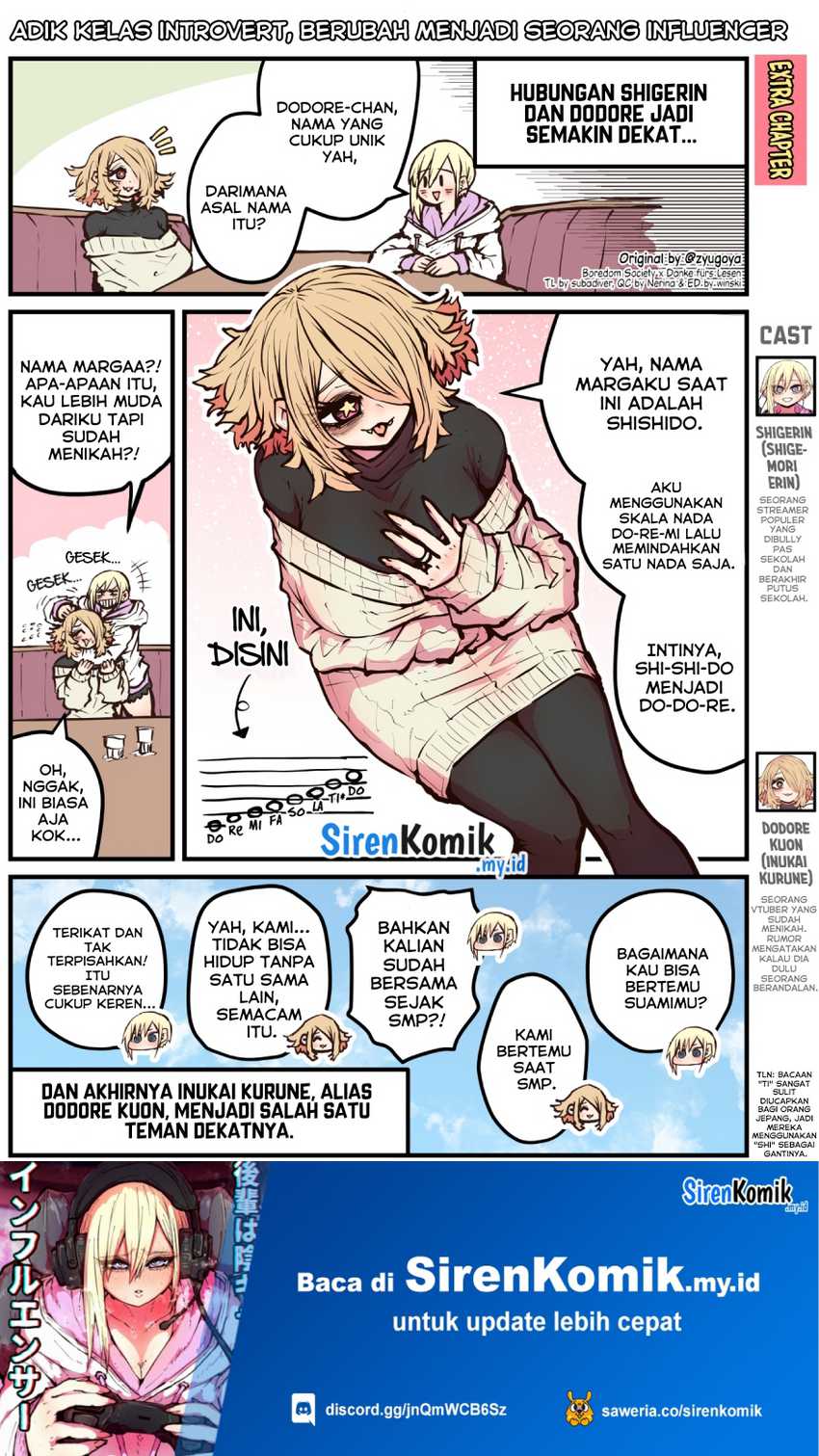 Manga Kouhai wa Inkya Agari no Infuruensaa Chapter 19.5 gambar 2