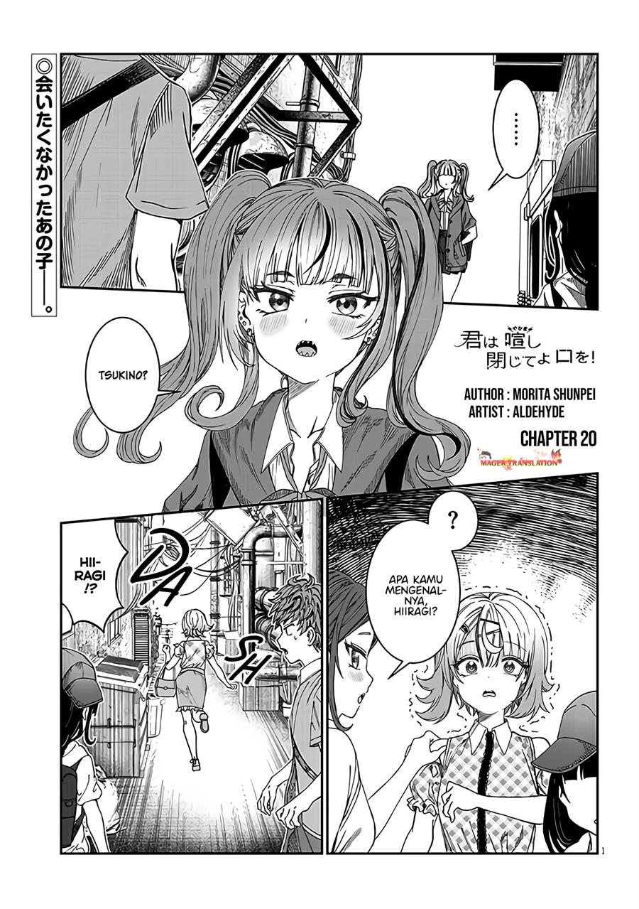 Manga Kimi wa Yakamashi Tojite yo Kuchi wo! Chapter 20 gambar 2