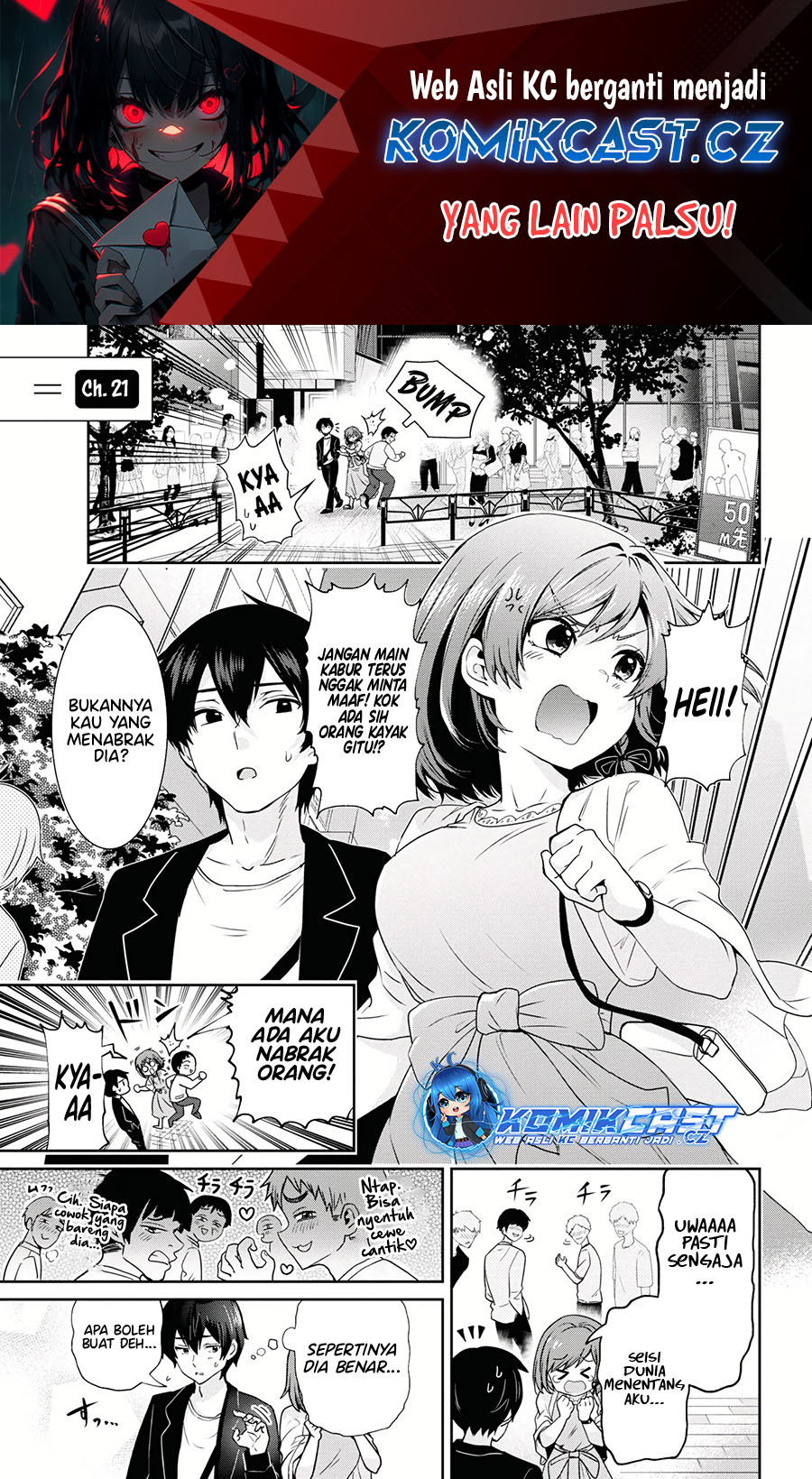 Manga Kurasu no Daikirai na Joshi to Kekkon Suru Koto ni Natta Chapter 21.1 gambar 2