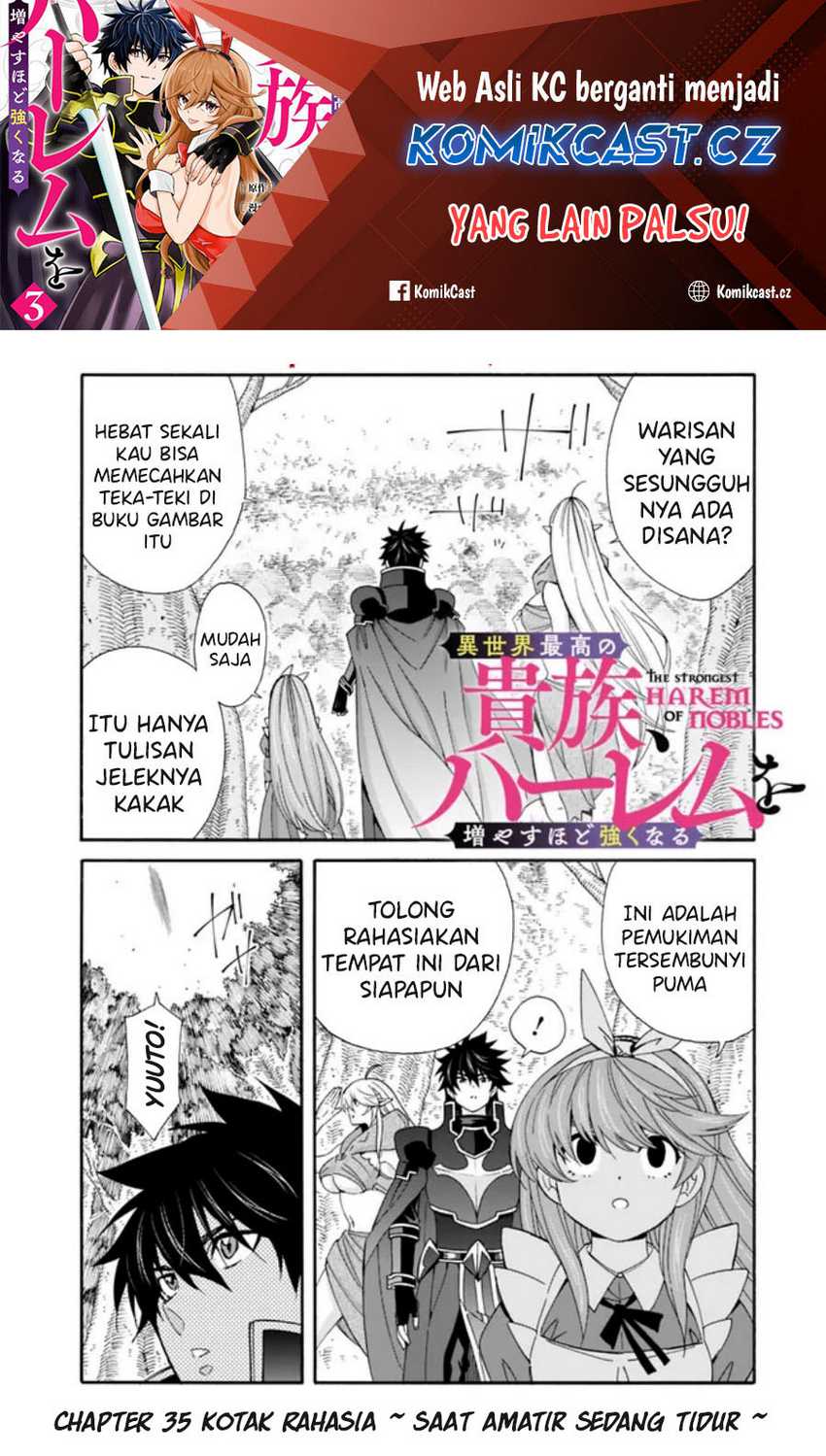 Manga Isekai Saikou no Kizoku, Harem wo Fuyasu Hodo Tsuyoku Naru Chapter 35 gambar 2