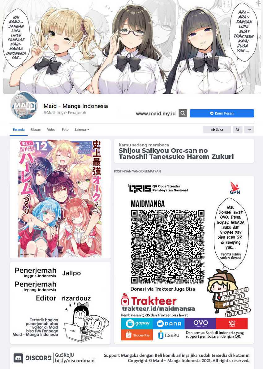 Manga Shijou Saikyou Orc-san no Tanoshii Tanetsuke Harem Zukuri Chapter 111 gambar 2