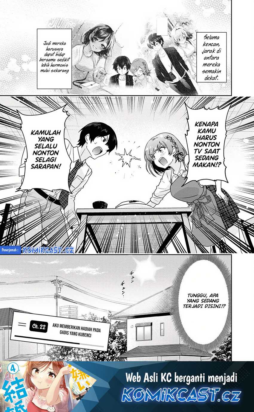 Manga Kurasu no Daikirai na Joshi to Kekkon Suru Koto ni Natta Chapter 22.1 gambar 2
