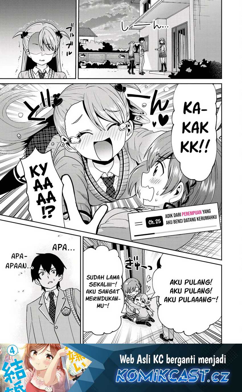 Manga Kurasu no Daikirai na Joshi to Kekkon Suru Koto ni Natta Chapter 25.1 gambar 2