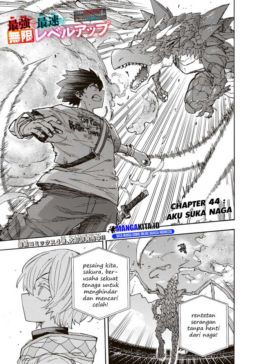 Manga Saikyou de Saisoku no Mugen Level Up Chapter 44 gambar 2